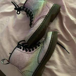 Girls Glitter Dr. Martens